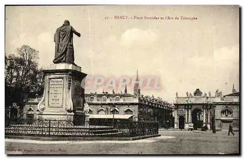 Ansichtskarte AK Nancy Place Stanislas et l Arc de Triomphe