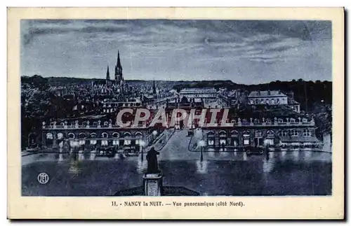 Cartes postales Nancy la Nuit Vue Panoramique