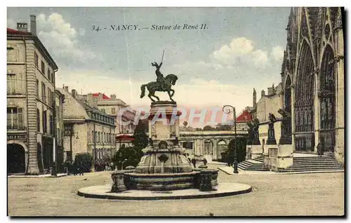 Cartes postales Nancy Statue de Rene II