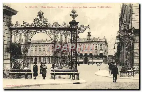 Ansichtskarte AK Nancy Place Stanislas Grilles en fer Forge par Jean Lamour