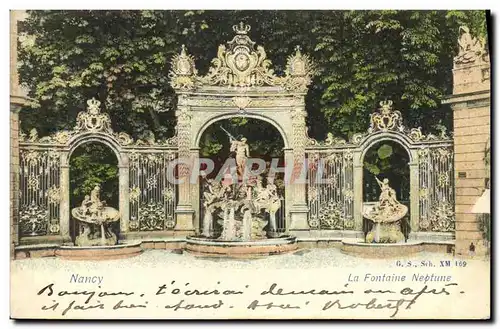 Cartes postales Nancy La Fontaine Neptune