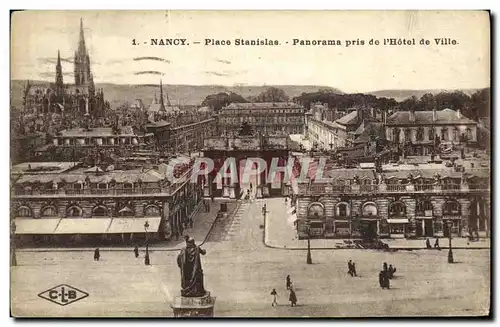 Ansichtskarte AK Nancy Place Stanislas Panorama pris de l Hotel de Ville