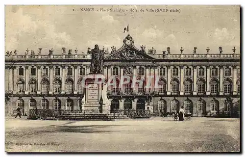 Cartes postales Nancy Place Stanislas Hotel de Ville