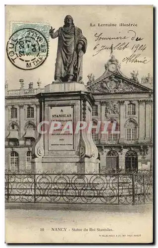 Cartes postales Nancy Statue du Roi Stanislas