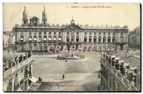 Cartes postales Nancy Hotel de Ville