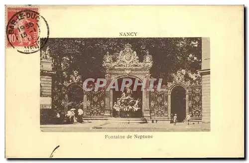 Cartes postales Nancy Fontaine de Neptune