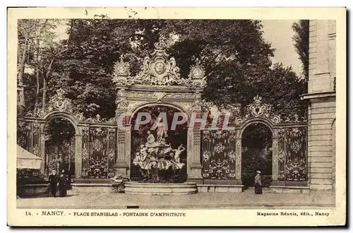 Ansichtskarte AK Nancy Place Stanislas Fontaine D Amphitrite