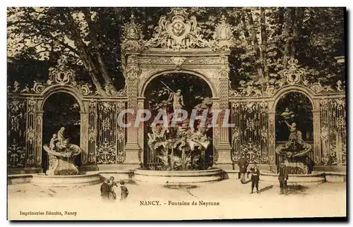 Cartes postales Nancy Fontaine de Neptune