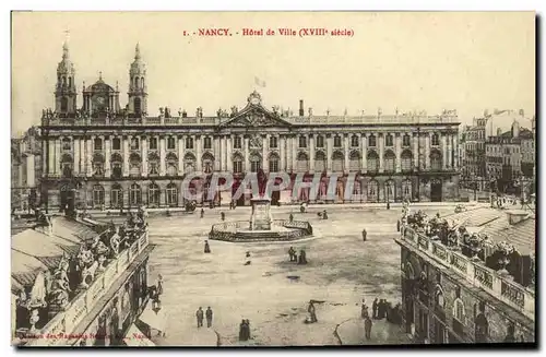 Cartes postales Nancy Hotel de Ville