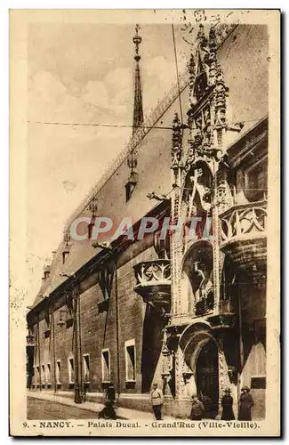 Cartes postales Nancy Palais Ducal Grand Rue