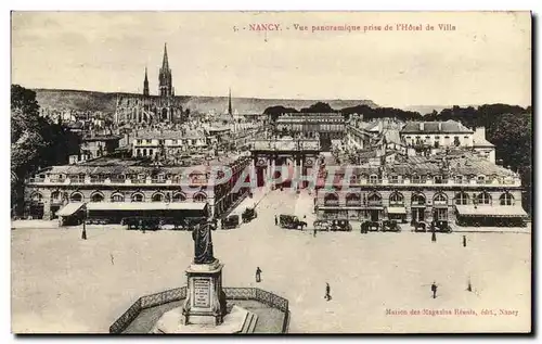 Cartes postales Nancy Vue Panoramique prise de l Hotel de Ville