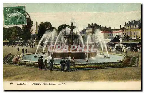 Cartes postales Nancy Fontaine Place Carnot