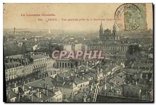 Cartes postales Nancy Vue Generale Prise de la Basilique Saint Epvre