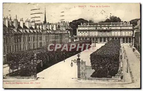 Cartes postales Nancy Place de la Carriere