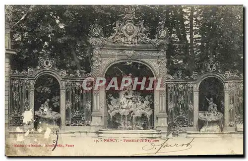 Cartes postales Nancy Fontaine de Neptune