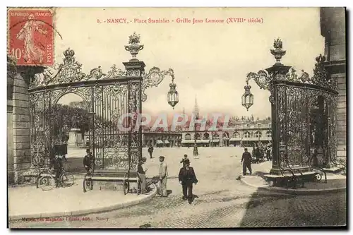 Cartes postales Nancy Place Stanislas Grille Jean Lamour
