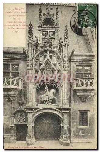 Cartes postales Nancy Palais ducal Petite et grande porterie