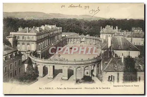 Ansichtskarte AK Nancy Palais du Gouvernement Hemicycle de la Carriere