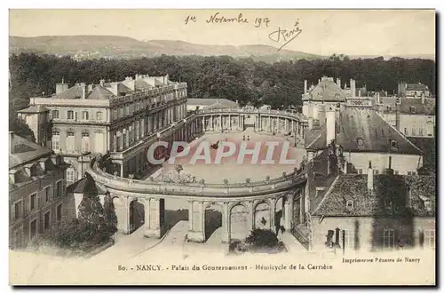 Cartes postales Nancy Palais du Gouvernement Hemicycle de la Carriere