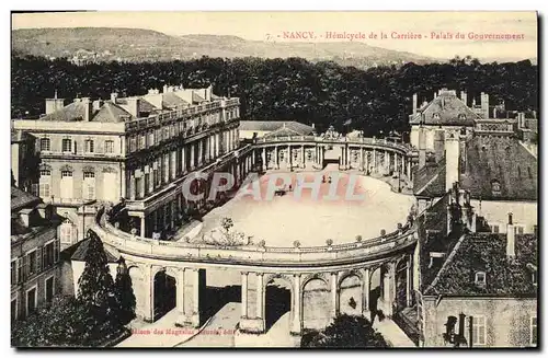 Ansichtskarte AK Nancy Hemicycle de la Carriere Palais du Gouvernement