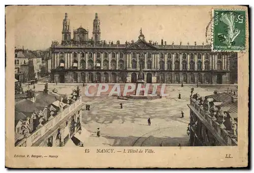 Cartes postales Nancy L Hotel de Ville