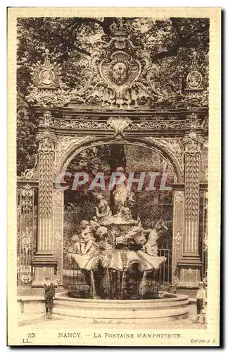 Cartes postales Nancy La Fontaine d Amphitrite