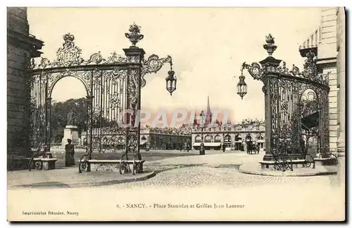 Cartes postales Nancy Place Stanislas et Grilles Jean Lamour