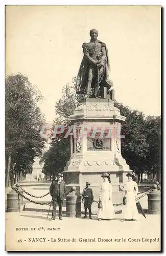 Cartes postales Nancy La Statue du General Drouot sur le Cours Leopold