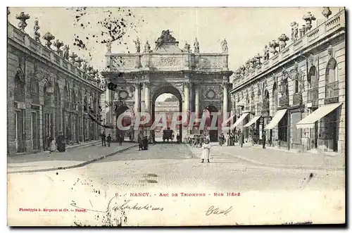 Cartes postales Nancy Arc De Triomphe Rue Here