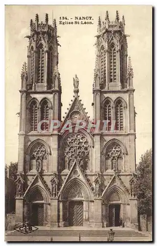 Cartes postales Nancy Eglise St Leon