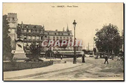 Cartes postales Nancy Place Thiers