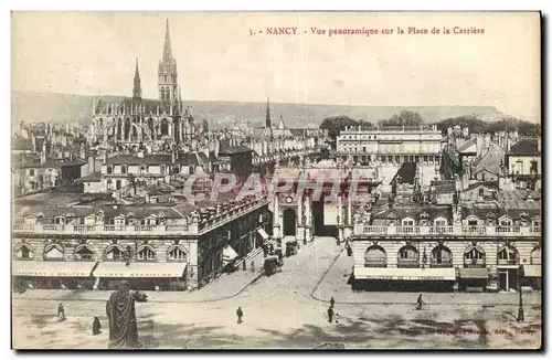 Ansichtskarte AK Nancy Vue Panoramique sur la Place de la Carriere