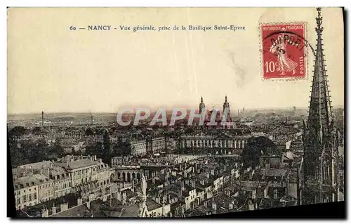 Cartes postales Nancy Vue Generale Prise de la Basilique Saint Epvre