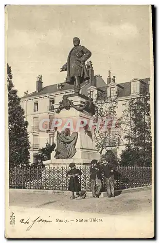 Cartes postales Nancy Statue Thiers