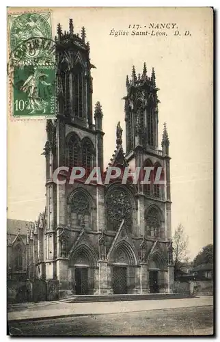 Cartes postales Nancy Eglise Saint Leon