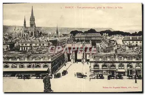 Cartes postales Nancy Vue Panoramique Prise de L Hotel de Ville