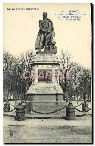 Ansichtskarte AK Nancy La statue du General Drouot par David d Angers et G Viard