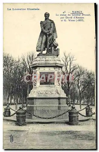 Cartes postales Nancy La statue du General Drouot par David d Angers et G Viard