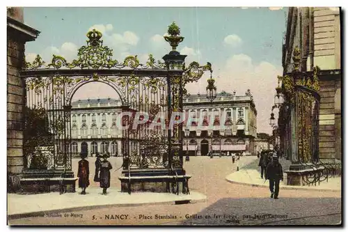 Ansichtskarte AK Nancy Place Stanislas Grilles en fer forge Jean Lamour