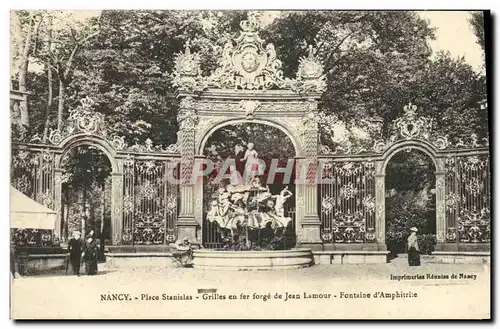 Ansichtskarte AK Nancy Place Stanislas Grilles en Fer Forge de Jean Lamour Fontaine d Amphitrite