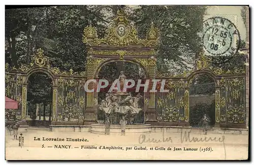 Ansichtskarte AK Nancy Fontaine D Amphitrite par Guibal Grille de Jean Lamour