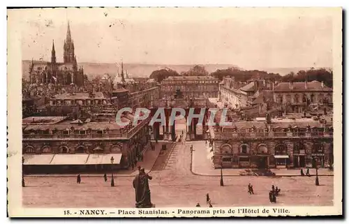 Ansichtskarte AK Nancy Place Stanislas Panorama Pris de L Hotel de Ville