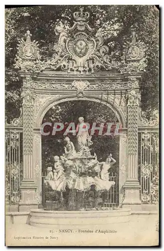 Cartes postales Nancy Fontaine d Amphitrite