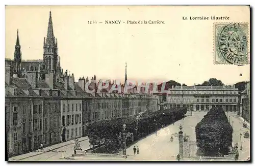 Cartes postales Nancy Place de la Carriere