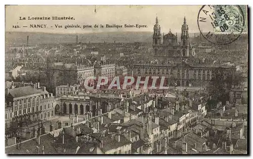 Ansichtskarte AK Nancy Vue generale prise de la Basilique Saint Epvre