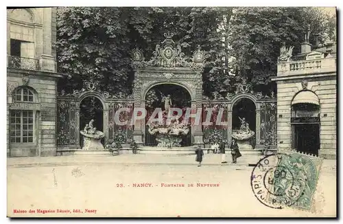 Cartes postales Nancy Fontaine De Neptune