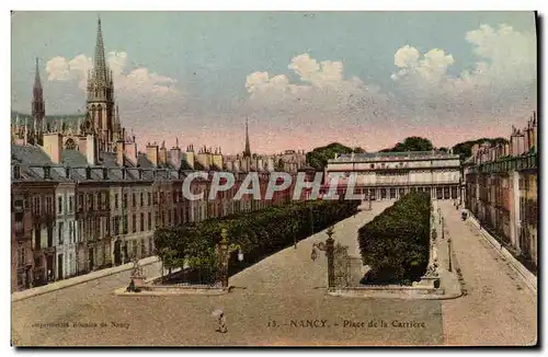 Cartes postales Nancy Place de la Carriere