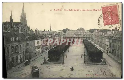 Cartes postales Nancy Place de la Carriere