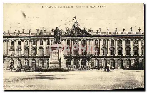 Cartes postales Nancy Place Stanislas Hotel de Ville