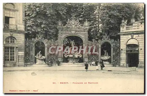 Cartes postales Nancy Fontaire De Neptune